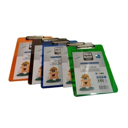 PLACA PLASTICA A4 Colores Surtidos