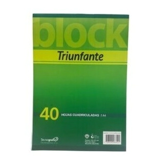 BLOCKS EMBLOCADOS TRIUNF A4  40H CUAD