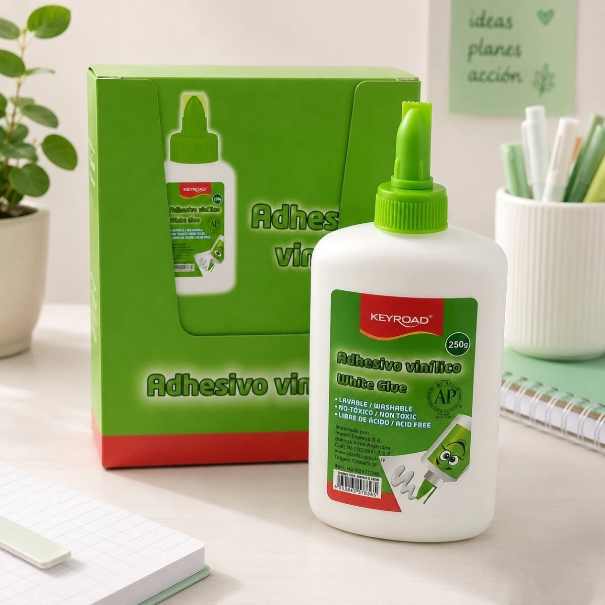 ADHESIVO VINILICO KEYROAD DE 250 ml.