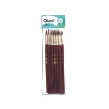 PINCEL N&ordm; 8 REDONDO MANGO DE MADERA X12