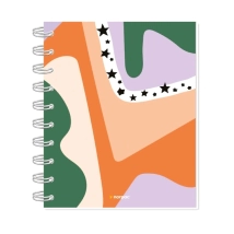 Cuaderno Tapa Semi R&iacute;gida - Mini A6 - 12 x 14,5  cm.- Rayado - 80 H