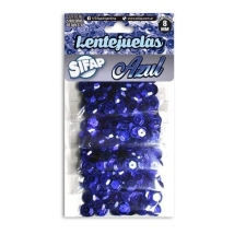 LENTEJUELAS  AZULES x 5  BOL. De 3 gs