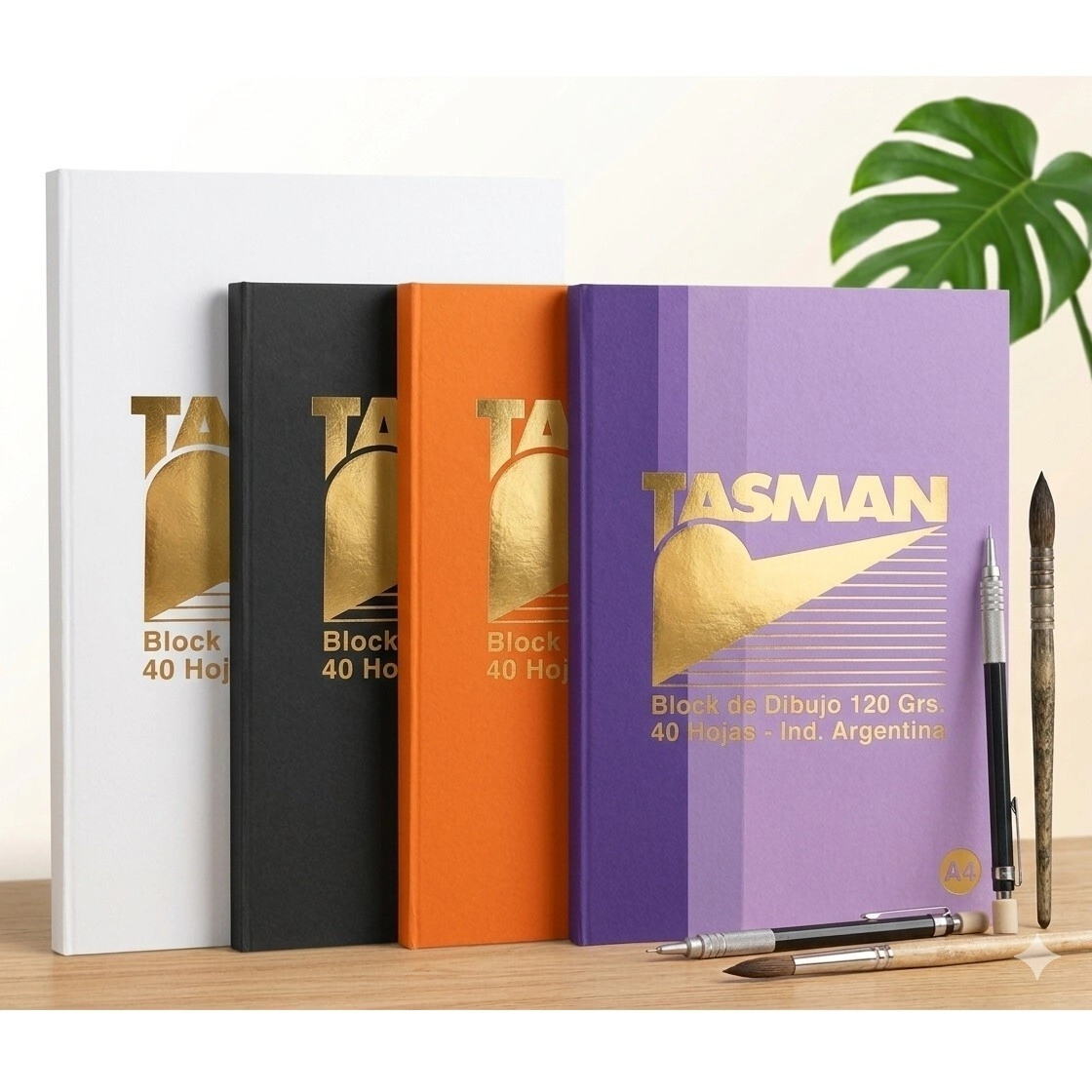 Block dibujo TASMAN x 40 hjs   A4  120G