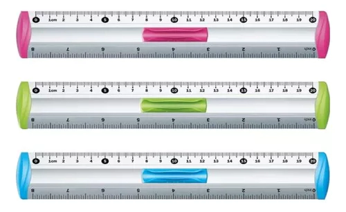 REGLA DE ALUMINIO 20 cm. Blister